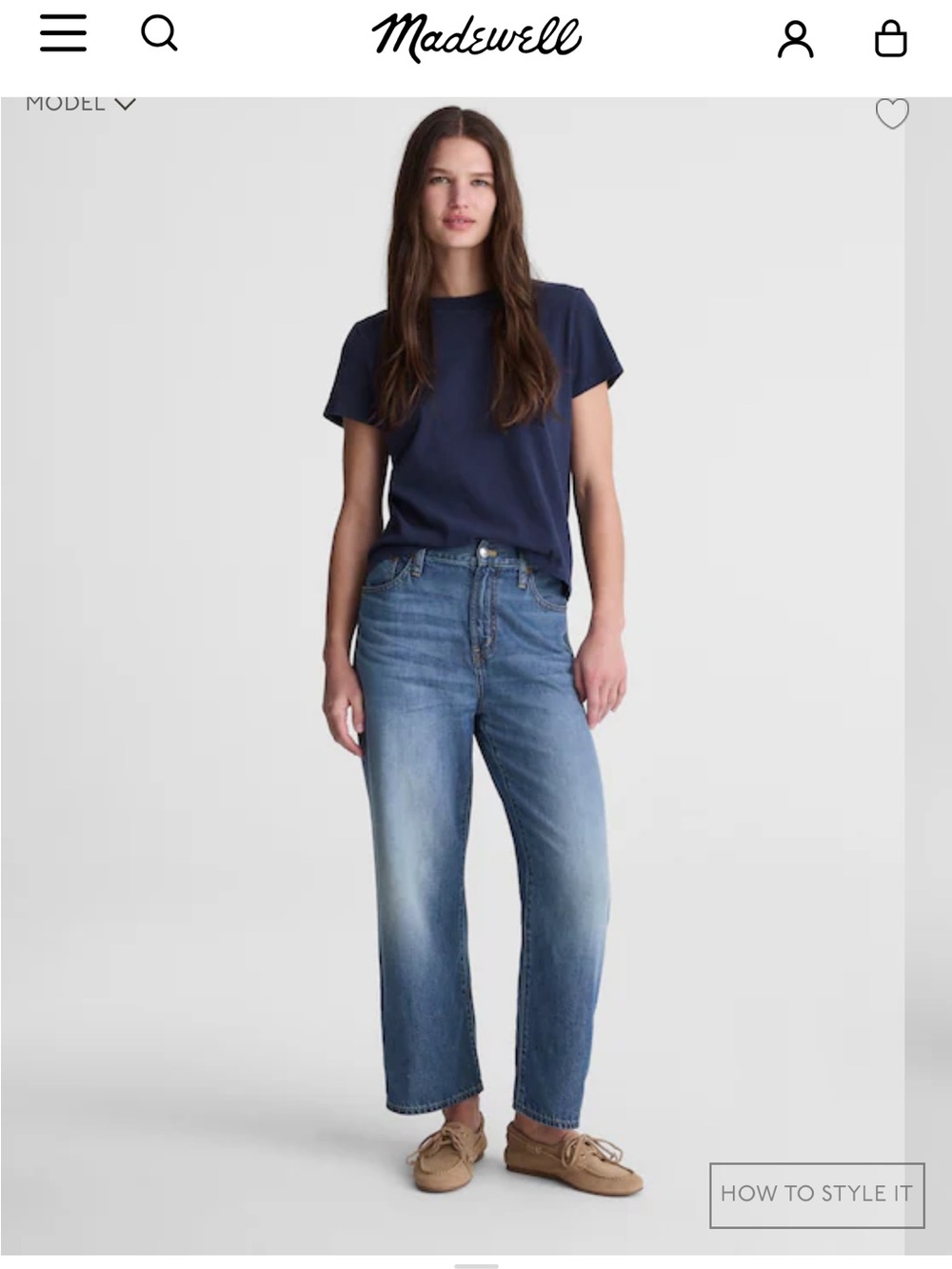 Madewell The Perfect Vintage Wide-Leg Crop Jean